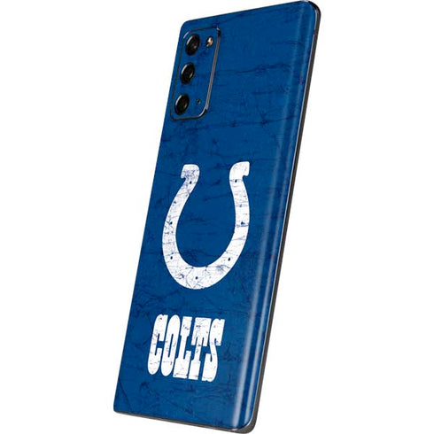 NFL Indianapolis Colts Distressed Galaxy Note20 5G Skin
